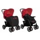Прогулочная коляска Bertoni City Black - Red Poppies Прогулочная коляска Bertoni City Black - Red Poppies